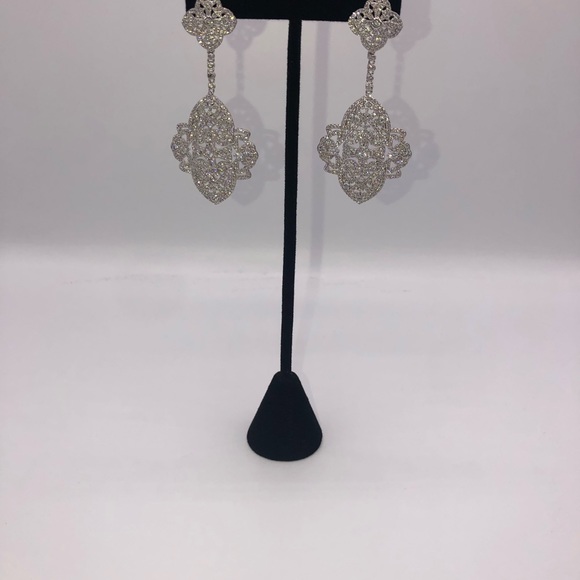 3ct Filigree Earrings - Picture 11 of 15